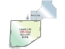 【神奈川県/茅ヶ崎市東海岸北】茅ヶ崎市東海岸北4丁目 土地 区画図