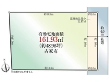 【東京都/武蔵野市関前】武蔵野市関前2丁目 土地 区画図
