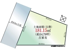 【神奈川県/川崎市麻生区上麻生】川崎市麻生区上麻生2丁目 土地 区画図