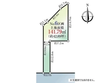 【東京都/多摩市貝取】多摩市貝取 土地 区画図