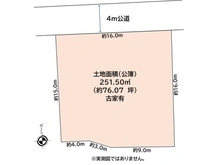【神奈川県/鎌倉市梶原】鎌倉市梶原3丁目 土地 区画図
