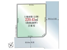 【東京都/世田谷区上野毛】世田谷区上野毛4丁目 土地 区画図