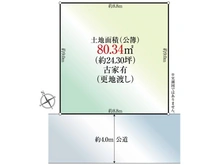 【東京都/杉並区下井草】杉並区下井草1丁目 土地 区画図