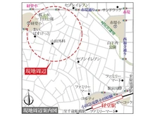【東京都/世田谷区宮坂】世田谷区宮坂3丁目 土地 現地案内図