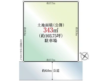 【千葉県/市川市妙典】市川市妙典6丁目 土地 区画図