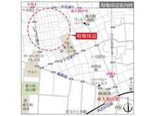【東京都/東大和市南街】東大和市南街3丁目 土地 現地案内図