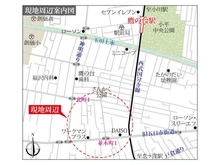 【東京都/国分寺市北町】国分寺市北町1丁目 土地 現地案内図