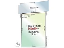 【東京都/中野区東中野】中野区東中野1丁目 土地 区画図