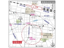 【東京都/八王子市子安町】八王子市子安町3丁目 土地 現地案内図