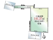 【東京都/立川市錦町】立川市錦町1丁目 土地 区画図