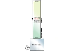 【大阪府/大阪市阿倍野区西田辺町】大阪市阿倍野区西田辺町1丁目 土地 区画図