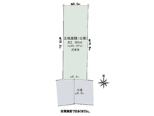 【愛知県/名古屋市瑞穂区片坂町】名古屋市瑞穂区片坂町2丁目 土地 区画図