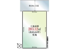 【千葉県/習志野市袖ケ浦】習志野市袖ケ浦6丁目 土地 区画図