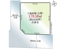 【埼玉県/所沢市小手指町】所沢市小手指町1丁目 土地 区画図