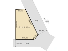 【千葉県/流山市大字平方】流山市平方／土地 区画図