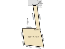 【東京都/町田市玉川学園】玉川学園8丁目 売地 区画図