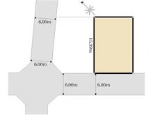 【東京都/町田市能ヶ谷】町田市能ヶ谷4丁目　土地 区画図