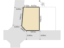 【東京都/町田市能ヶ谷】町田市能ヶ谷4丁目　土地 区画図