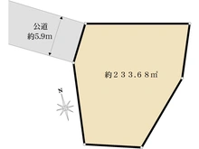 【神奈川県/横浜市磯子区杉田】横浜市磯子区杉田8丁目　土地 区画図