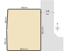 【東京都/三鷹市深大寺】三鷹市深大寺三丁目　売地 区画図