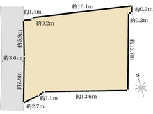 【東京都/中野区上高田】中野区上高田1丁目　売地 区画図