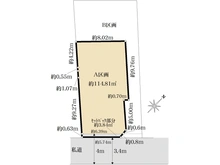 【東京都/杉並区成田東】杉並区成田東三丁目　売地　A区画 区画図