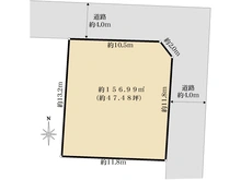 【東京都/小平市花小金井南町】小平市花小金井南町3丁目　売地 区画図