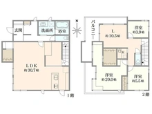 【東京都/調布市深大寺東町】調布市深大寺東町7丁目土地 建物参考プラン