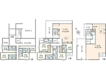 【東京都/文京区関口】文京区関口2丁目　売地 参考プラン：建物本体価格：27000万円（税込）
延床面積：450.1m2
間取り：8LDK＋LDK