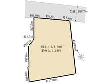 【東京都/文京区関口】文京区関口2丁目　売地 区画図