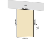 【東京都/調布市布田】調布市布田5丁目　土地 区画図