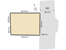 【神奈川県/横浜市港北区大曽根】港北区大曽根1丁目　古家付き土地 区画図