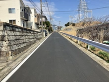 【神奈川県/横浜市栄区本郷台】栄区本郷台四丁目　売地 前面道路