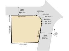 【神奈川県/横浜市栄区本郷台】横浜市栄区本郷台四丁目　古家付売地 区画図