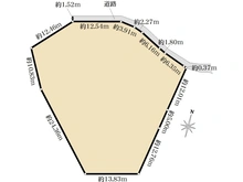 【神奈川県/鎌倉市御成町】鎌倉市御成町　土地 区画図