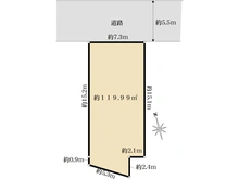 【神奈川県/鎌倉市大船】鎌倉市大船2丁目　土地 区画図
