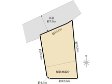 【神奈川県/鎌倉市西鎌倉】鎌倉市西鎌倉1丁目　土地 区画図