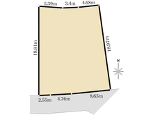 【神奈川県/鎌倉市梶原】鎌倉市梶原3丁目　土地 区画図