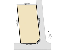 【東京都/小金井市東町】小金井市東町1丁目　土地 区画図