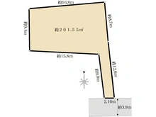 【東京都/小金井市前原町】小金井市前原町2丁目　売地 区画図