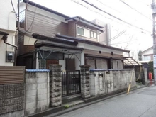 【東京都/中野区鷺宮】中野区鷺宮4丁目　借地権土地 現地（古家あり）：北側前面道路北東側から