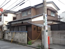 【東京都/中野区鷺宮】中野区鷺宮4丁目　借地権土地 現地（古家あり）：北側前面道路北西側から
