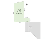 【東京都/杉並区和泉】杉並区和泉4丁目　土地 区画図