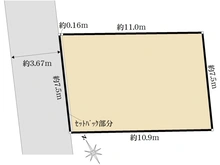 【東京都/杉並区宮前】杉並区宮前3丁目　土地 区画図