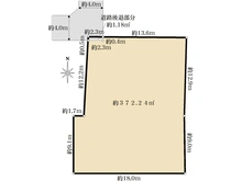 【東京都/練馬区桜台】練馬区桜台4丁目　売地 区画図