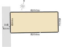 【東京都/練馬区小竹町】練馬区小竹町1丁目　売地 区画図