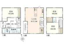 【東京都/世田谷区赤堤】世田谷区赤堤2丁目売地 建築参考プラン