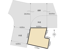 【東京都/台東区浅草橋】台東区浅草橋三丁目　土地 区画図