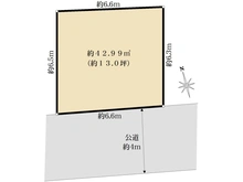 【東京都/世田谷区祖師谷】世田谷区祖師谷4丁目　土地 区画図