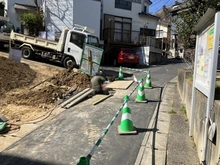 【神奈川県/川崎市高津区千年】高津区千年　土地　2区画 前面道路